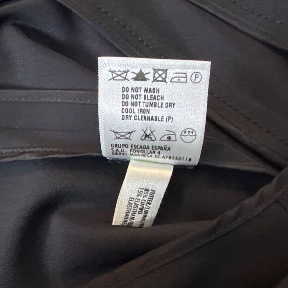 Escada Womens Black Button-Up Jacket Size 34 Long Sleeves Slim Fit Elegant Desig - Picture 9 of 12
